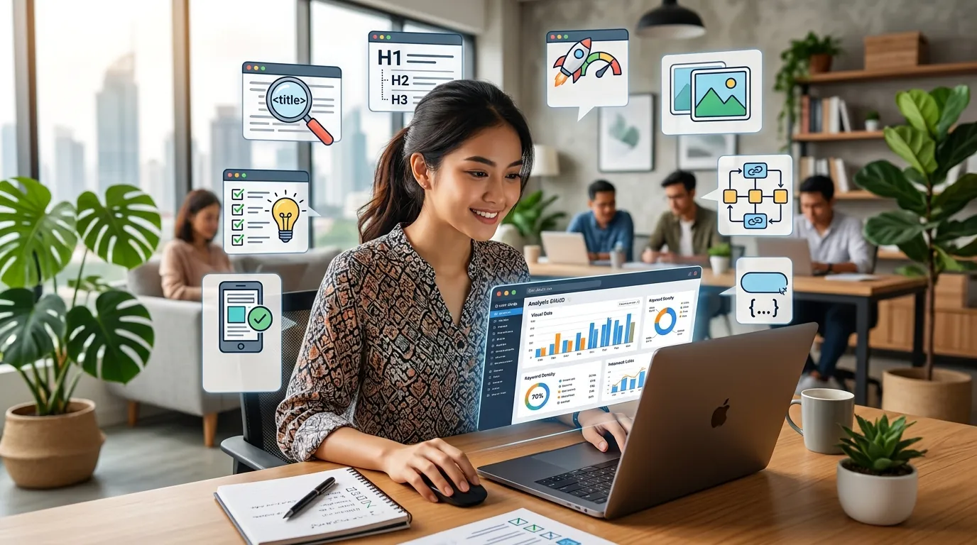 Ilustrasi pendukung audit SEO on page